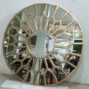 MG 004615 Wall Mirror Round Gold