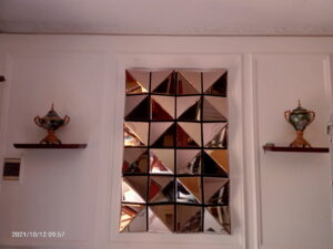 MG 004662 Square 3D Modern Mirror Brown