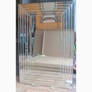 MG 004088 Glass Framed Beveled Mirror Rectangular