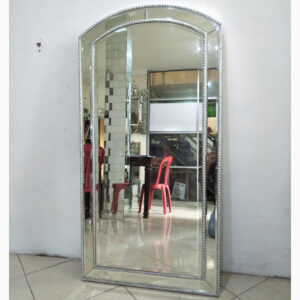 MG 004135 Art Beaded Wall Mirror Silver Gold