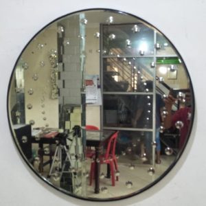 MG 014079 Antique Round Mirror Bubble