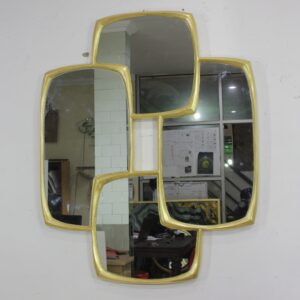 MG 004562 Art Deco Wall Mirror Gold Frame