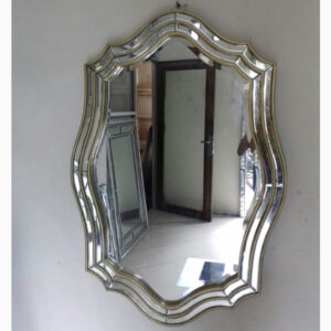 MG 004575 Modern Wall Mirror Oval List Gold