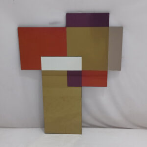 MG 004650 Modern Wall Mirror Decor Gold Red Brown Purple Silver