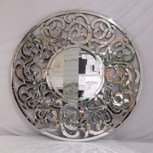 MG004653 Modern Wall Round Mirror Ribbon