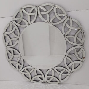 MG 004670 Modern Wall Ribbon Round Mirror
