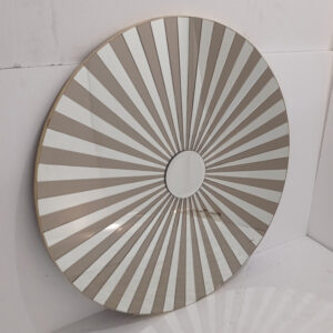 MG 004671 Modern Mirror Round Silver Brown