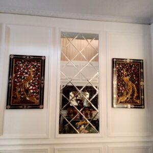 MG 004690 Beveled Wall Mirror Diamond Tiles