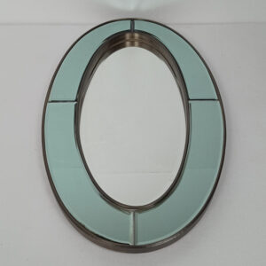 MG 004700 Oval Mirror Green Brass Antique
