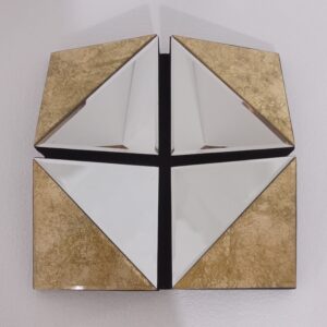 MG 004701 Modern Mirror Square Silver Goldleaf