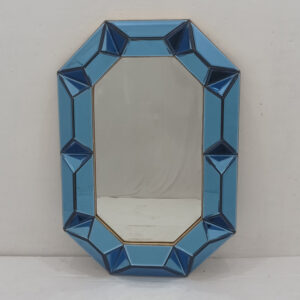 MG 004707 Modern Mirror Blue Frame Gold