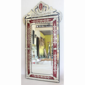 MG 005063 Venetian Rectagular Mirror Red