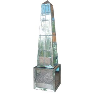 MG 014013 Antique Mirror Obelisk Decor