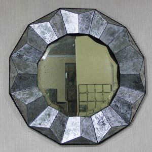 MG 018002 Eglomise 3D Silver Mirror