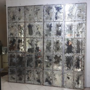 MG 018041 Eglomise Panel Silver Mirror