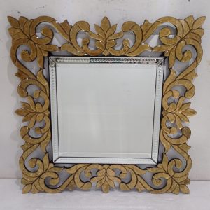 MG 018069 Gold Leaf Batik Mirror