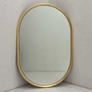 MG 004681 Gold Oval Wall Mirror