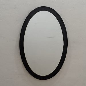 MG 030090 Oval Mirror Biasa Frame Kayu Tebel 3 cm warna gelap Uk 50 cm x 75 cm (9)