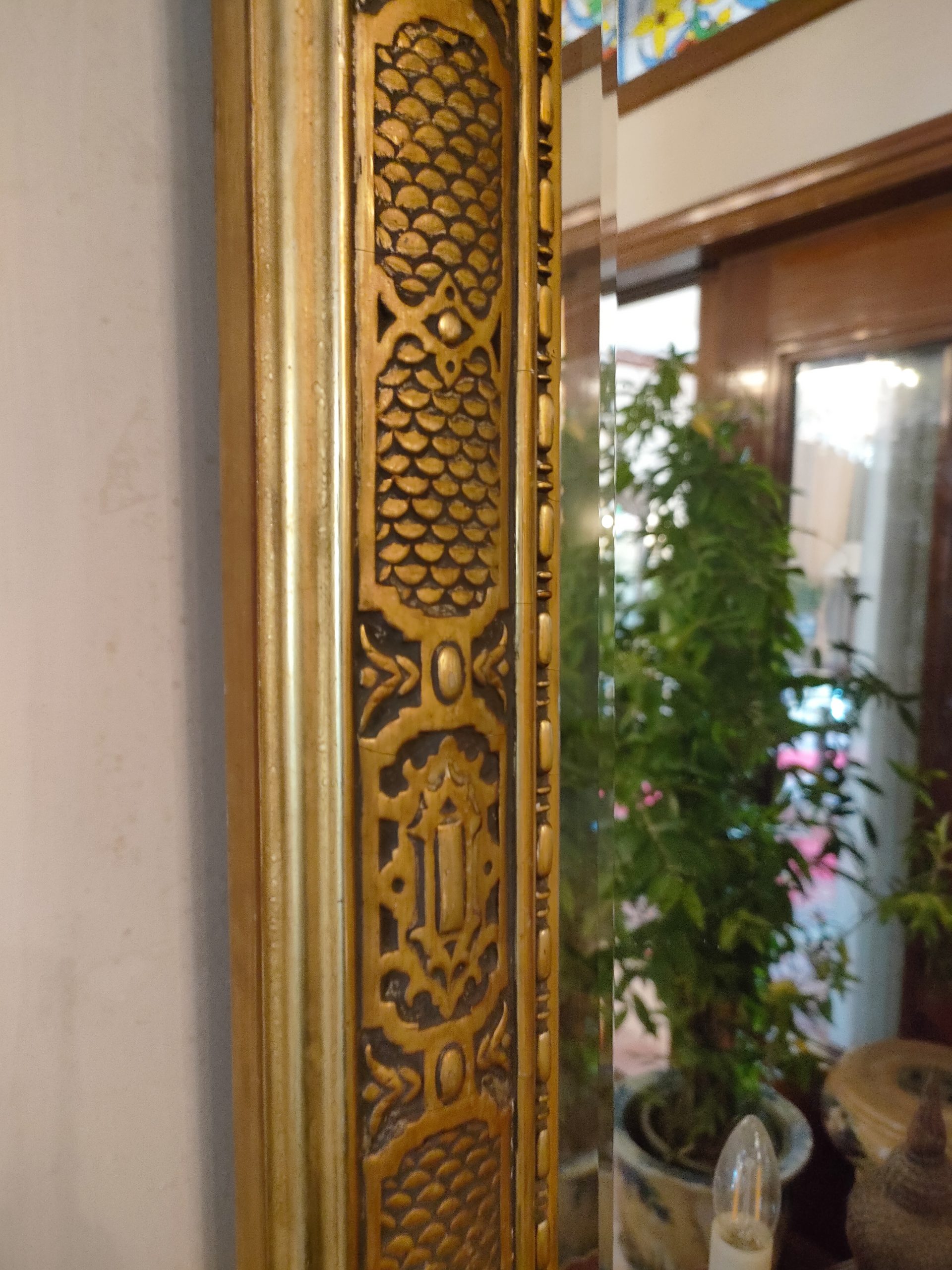MG 030117 Wooden Wall Mirror Carved - Image 6