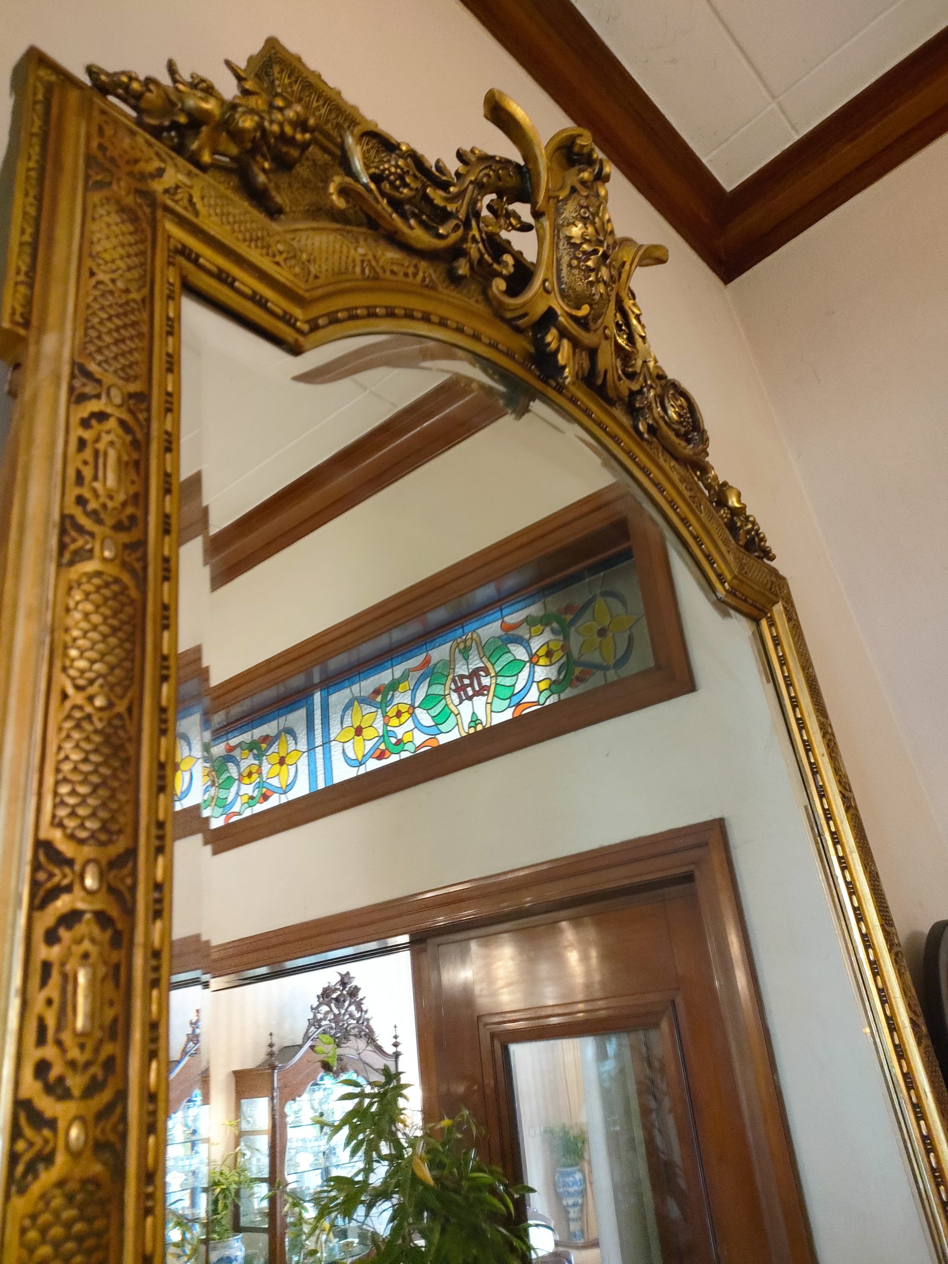 MG 030117 Wooden Wall Mirror Carved - Image 8