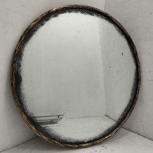 MG 030121 Round Beaded Gold + Antique Mirror 90 cm x 90 cm (3)