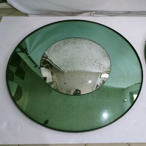 MG 050101 Convex Double Green Antik + Silver Dot Frame Black Metal Dia 90 (9)