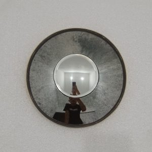 MG 050114 Convex Double Wall Mirror Overall Silver Uk 21,5 cm + Silver 10 cm Light Antique Brass (9)