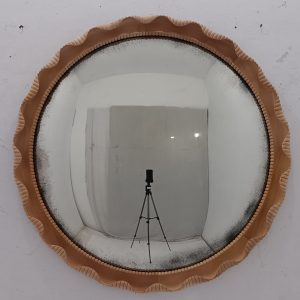 MG 050144 Convex Mirror Frame Wood Overall size 109 x 109 cm ( (3)