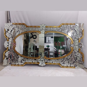 MG 080083 Venetian Mirror Batik Frame Gold